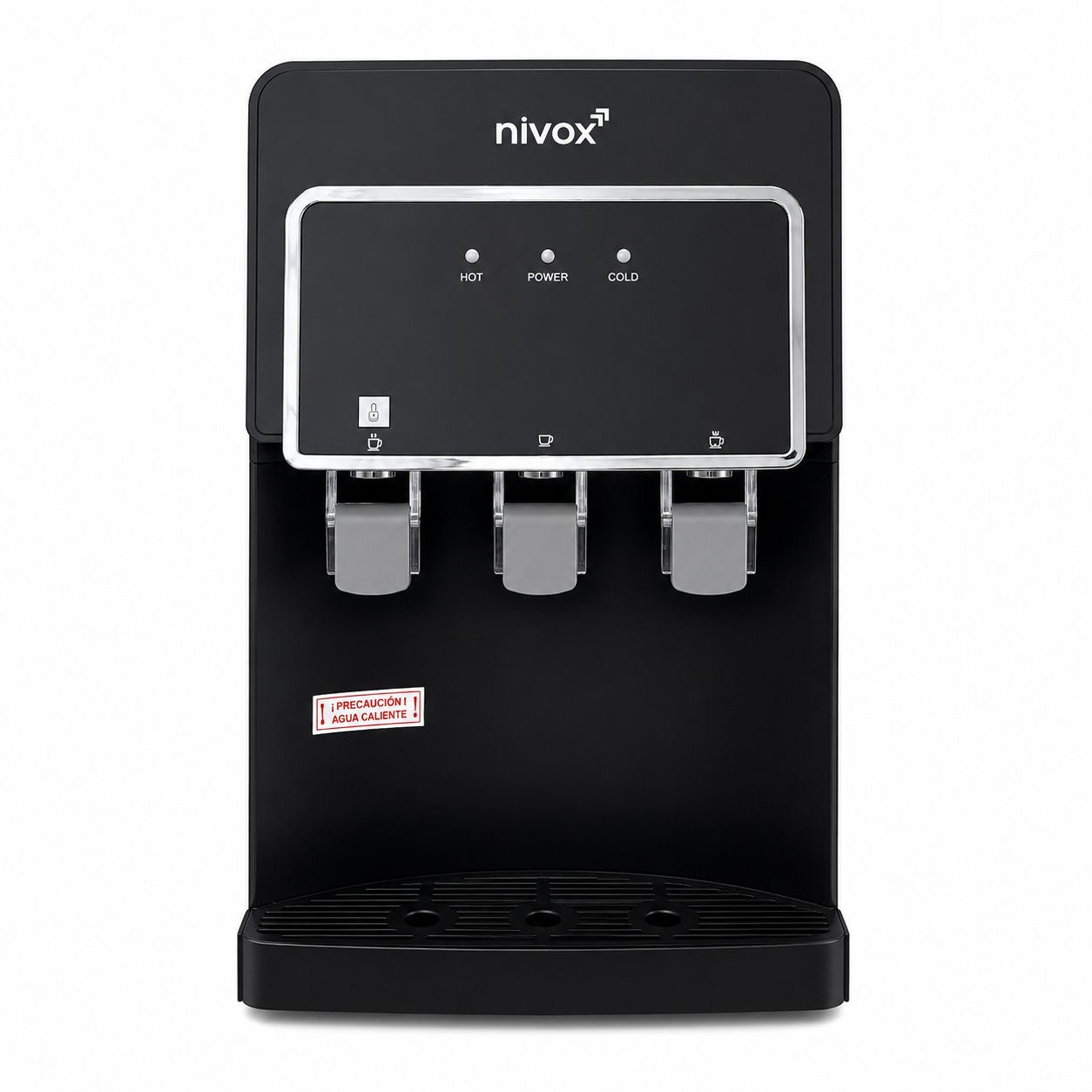 Dispensador sobremesa compresor negro mate premium Nivox