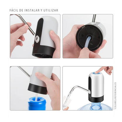 Dispensador de agua recargable USB Básico 012 – Blanco
